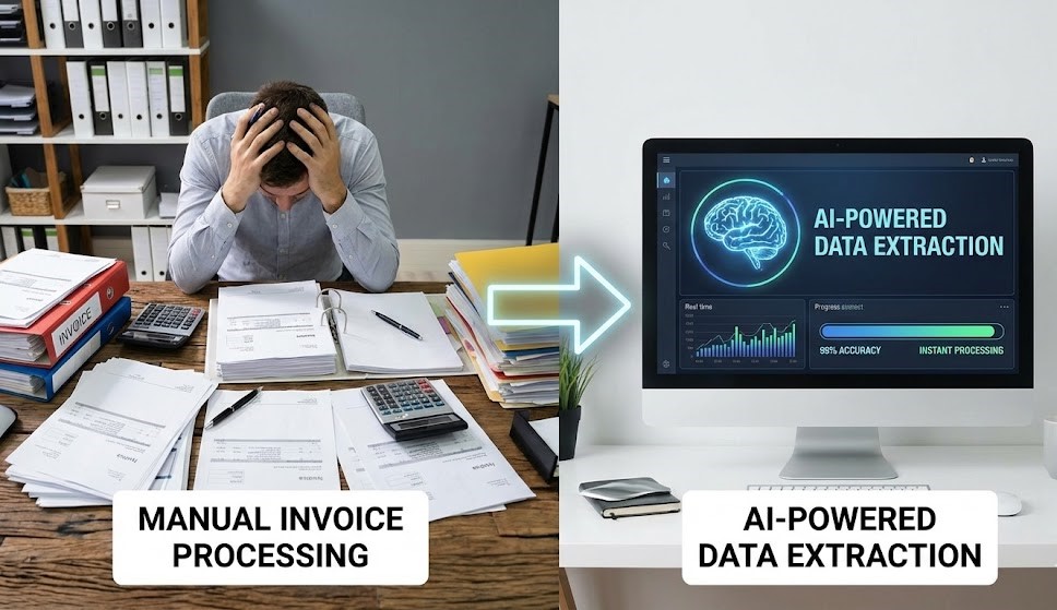 8-step workflow for AI-Powered Data Extraction in finance