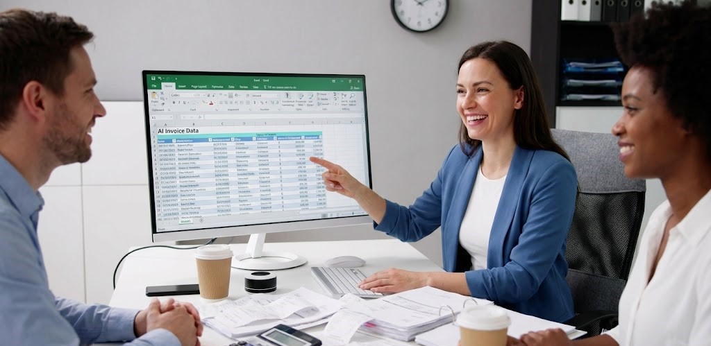 AI invoice to Excel converter