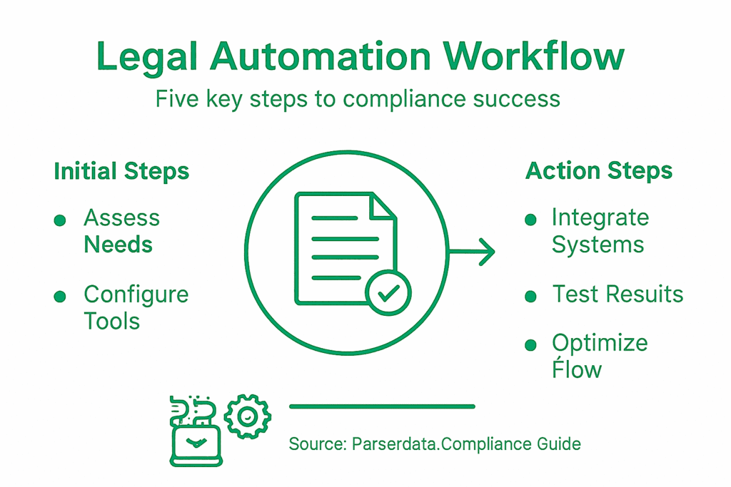 infographic of legal automation workflow steps