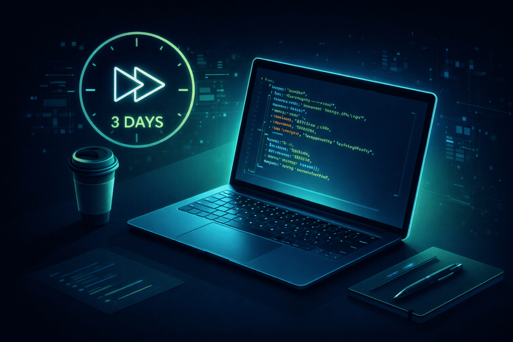 An illustration representing rapid developer velocity when integrating AI document extraction APIs